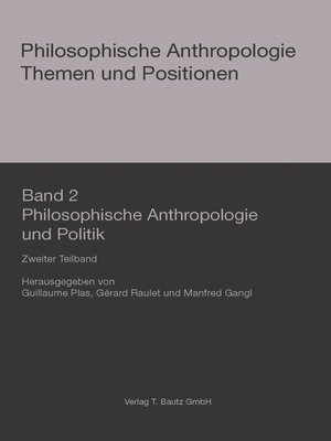 cover image of Philosophische Anthropologie und Politik